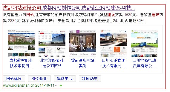 成都風搜科技網站建設